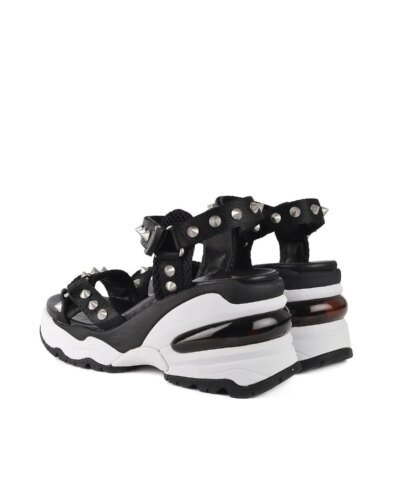Ash DEAN Black Wedge Trainer Sandals
