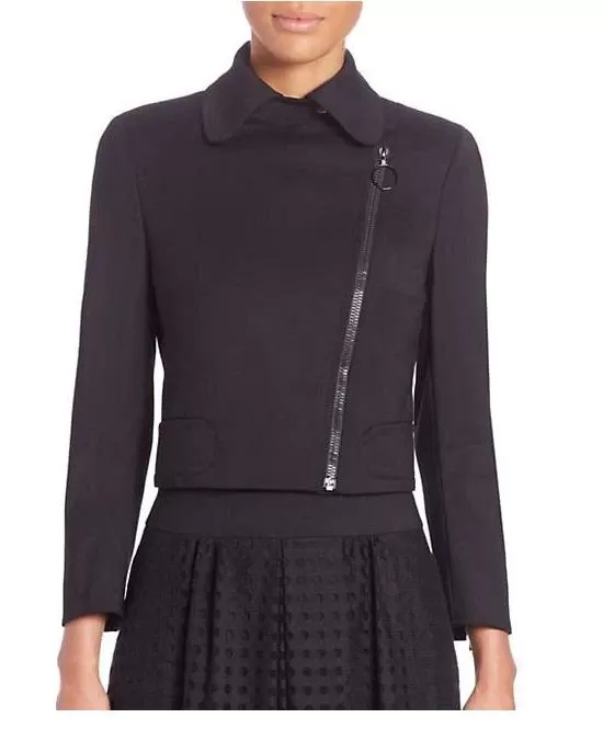 Akris Punto Cotton Techno Asymmetrical Zip Jacket