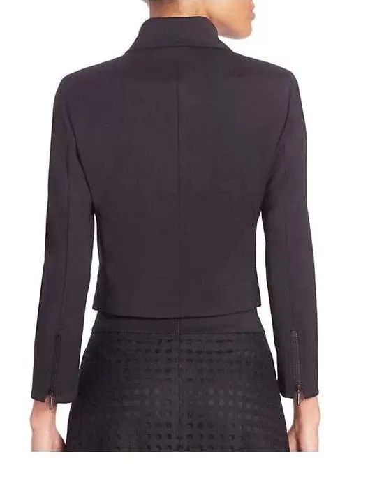 Akris Punto Cotton Techno Asymmetrical Zip Jacket