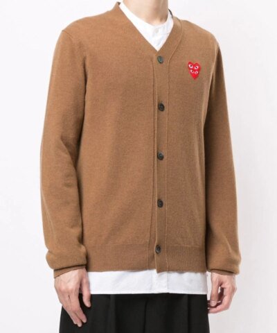 Comme Des Garçons Play Logo-Embellished Cardigan