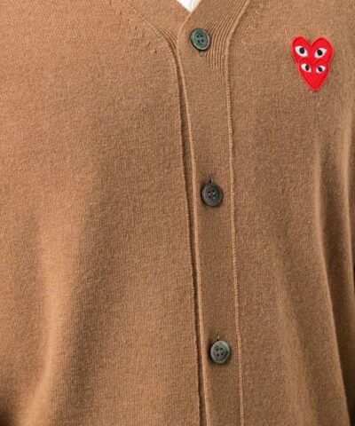 Comme Des Garçons Play Logo-Embellished Cardigan