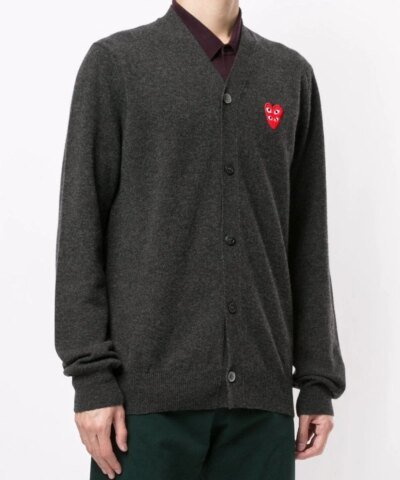 Comme Des Garçons Play Logo-Embellished Cardigan