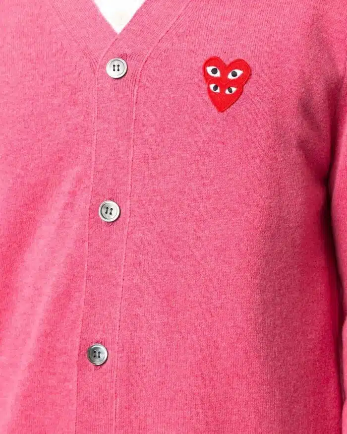 Comme Des Garçons Play Logo-Embellished Cardigan