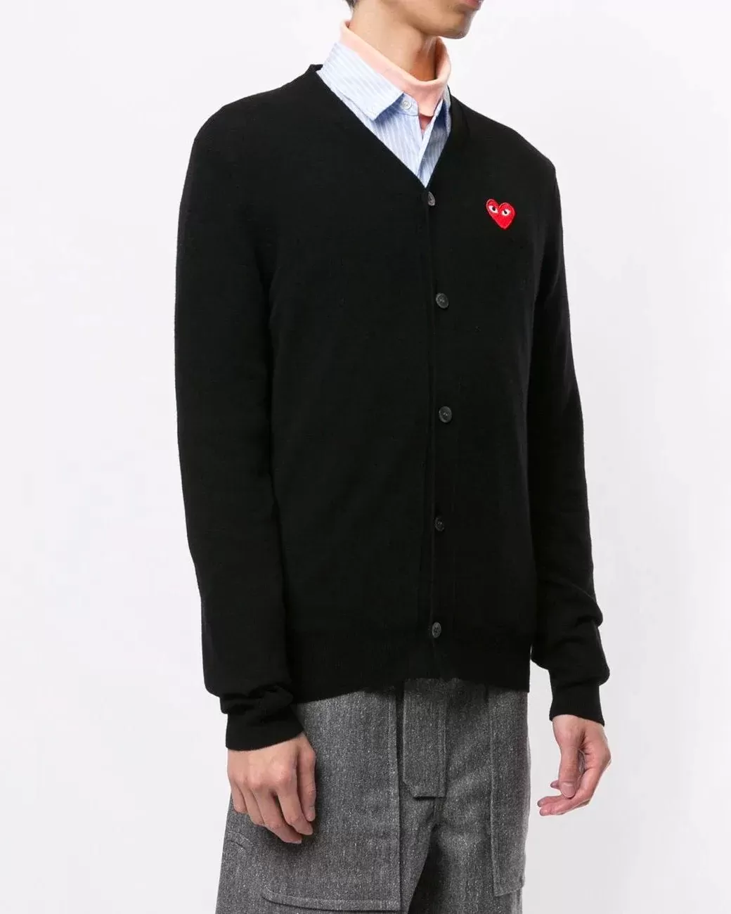 Comme Des Garçons Play Logo-Embellished Cardigan