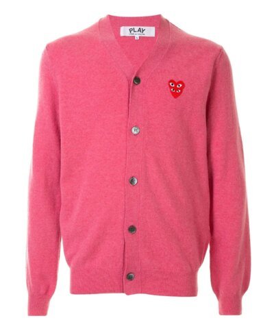 Comme Des Garçons Play Logo-Embellished Cardigan