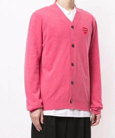Comme Des Garçons Play Logo-Embellished Cardigan
