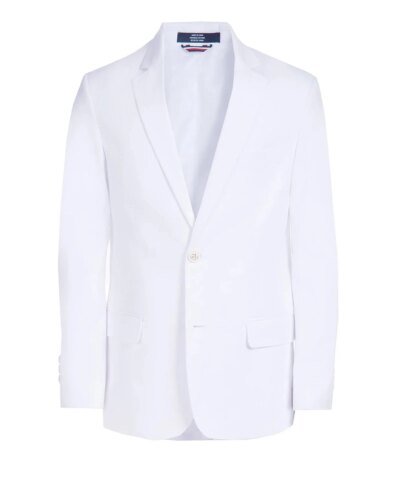 Tommy Hilfiger Big Boys Stretch White Twill Suit Jacket
