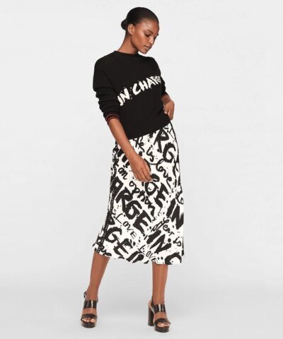 DVF Mae Crepe Midi Skirt