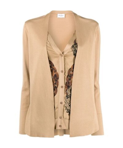 Salvatore Ferragamo Layered Cardigan