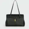 Celine Large Soft 16 Bag In Smooth Calfskin In Black