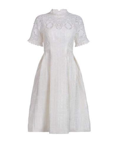 Shiatzy Chen Sequin Jacquard Midi Dress