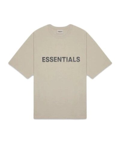 Essentials Men's Boxy T-Shirt Applique Logo Olive/Khaki
