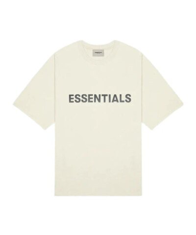 Essentials Men's Boxy T-Shirt Applique Logo Buttercream