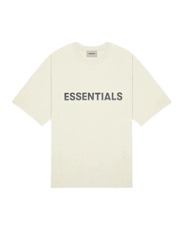 Essentials Men's Boxy T-Shirt Applique Logo Buttercream