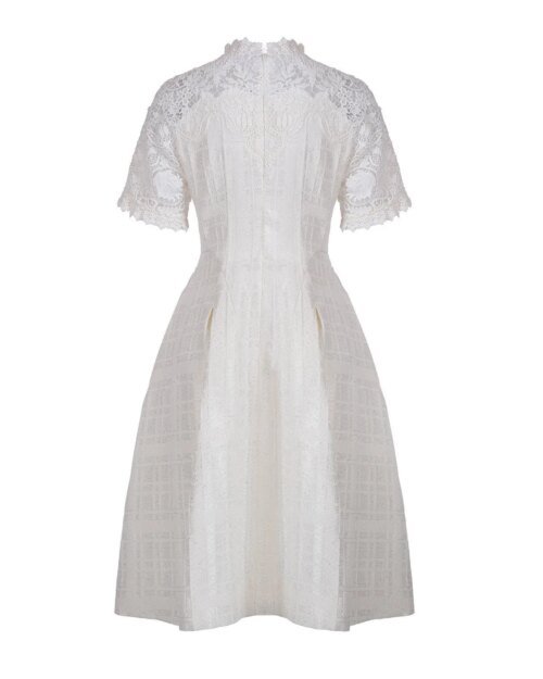 Shiatzy Chen Sequin Jacquard Midi Dress