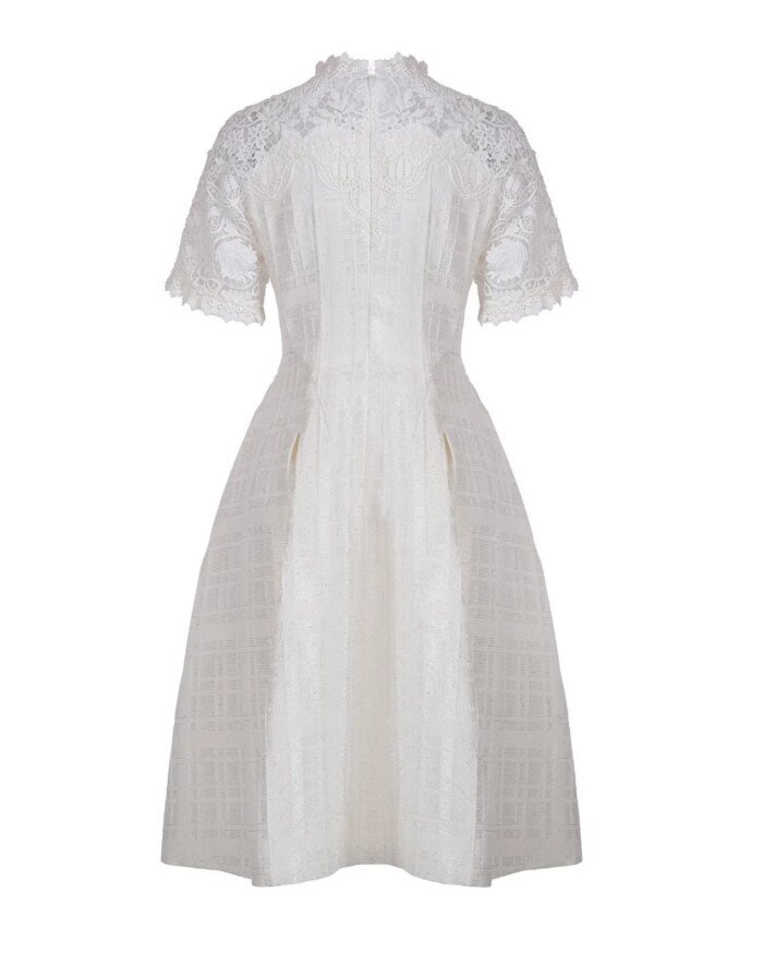 Shiatzy Chen Sequin Jacquard Midi Dress