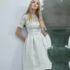 Shiatzy Chen Sequin Jacquard Midi Dress