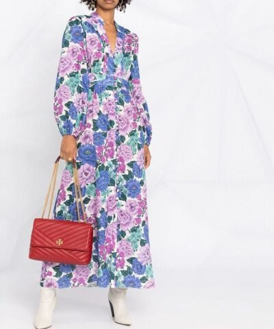 Tory Burch Kira Chevron Convertible Shoulder Bag, Red