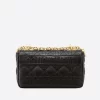 Dior Small Caro Bag Black Soft Cannage Calfskin