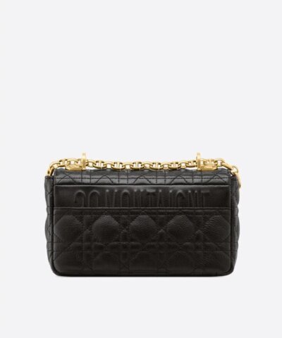 Dior Small Caro Bag Black Soft Cannage Calfskin