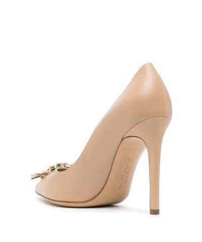 Salvatore Ferragamo Hailey Crystal-Embellished 100mm Pumps