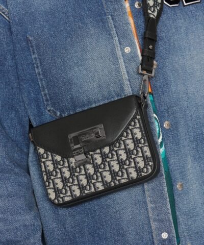 Dior Men's Oblique Jacquard Messenger Pouch