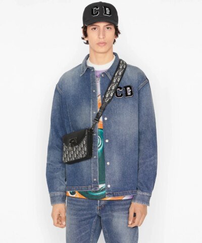Dior Men's Oblique Jacquard Messenger Pouch