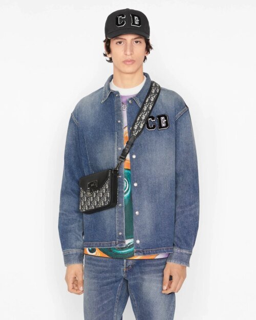 Dior Men's Oblique Jacquard Messenger Pouch