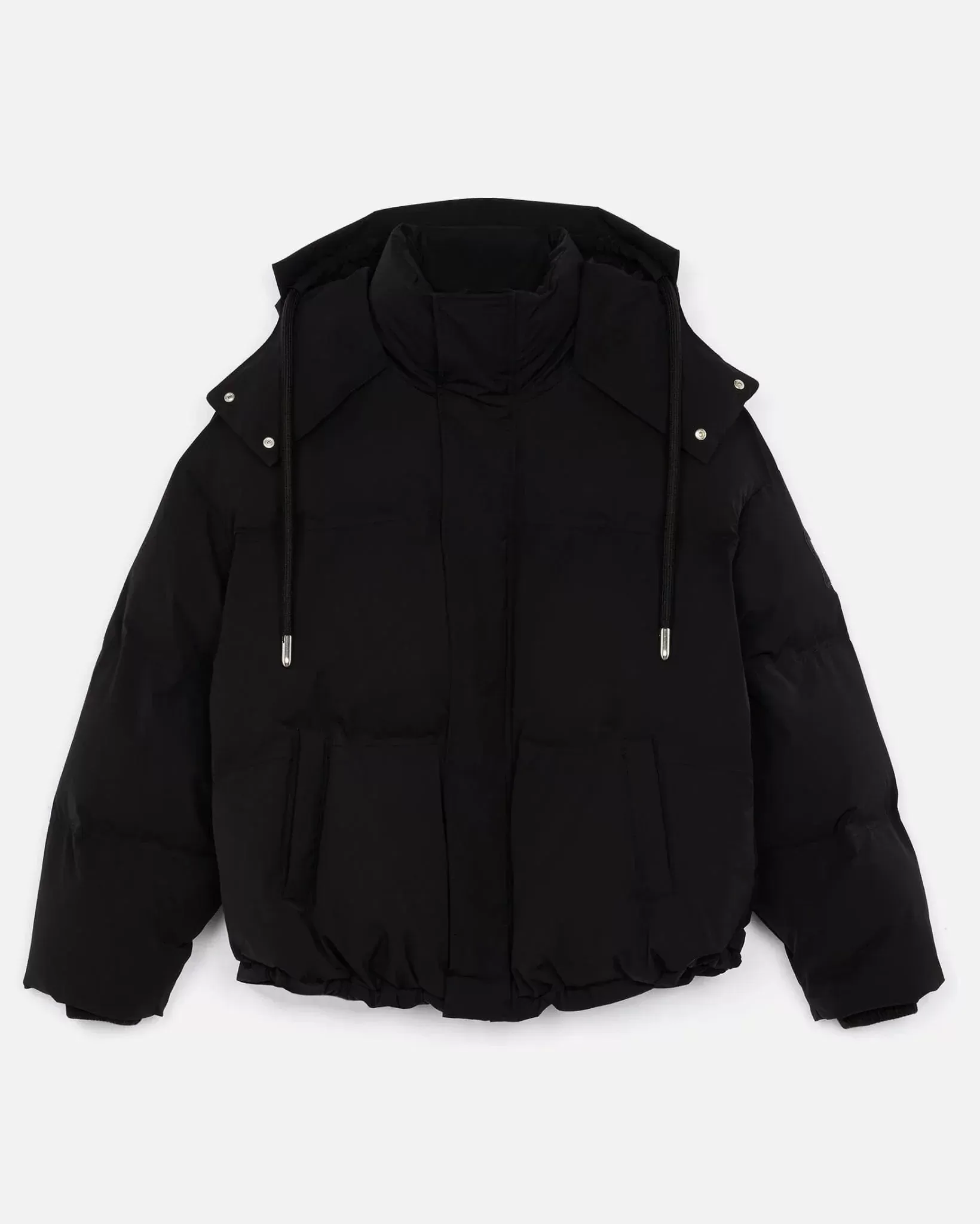 Ami Paris Men's Black Hooded Down Jacket