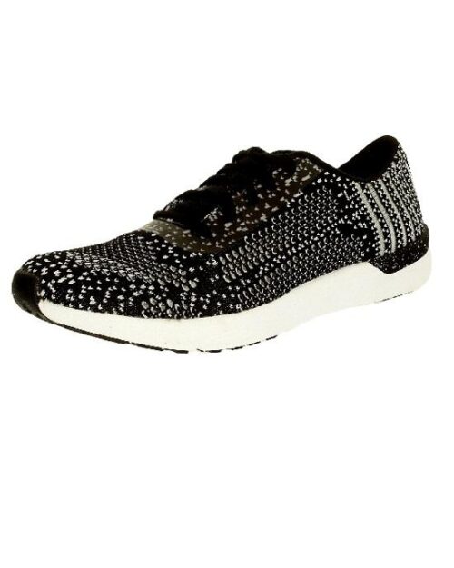 Jessica Simpson Fitt Knit Ankle-High Fabric Walking Shoe, Black