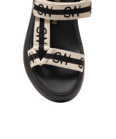 Stuart Weitzman Zoelie Logo Flat Sandals