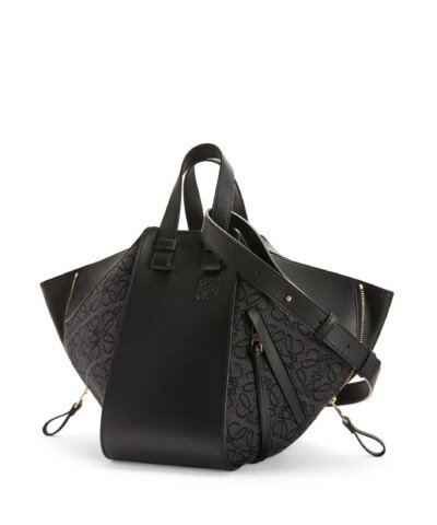 Loewe Small Hammock Bag in Anagram Jacquard and Calfskin
