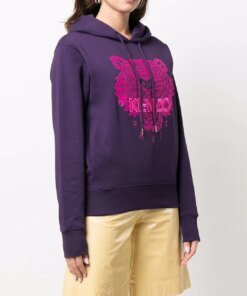 Kenzo Tiger-Logo Print Hoodie Sweatshirt