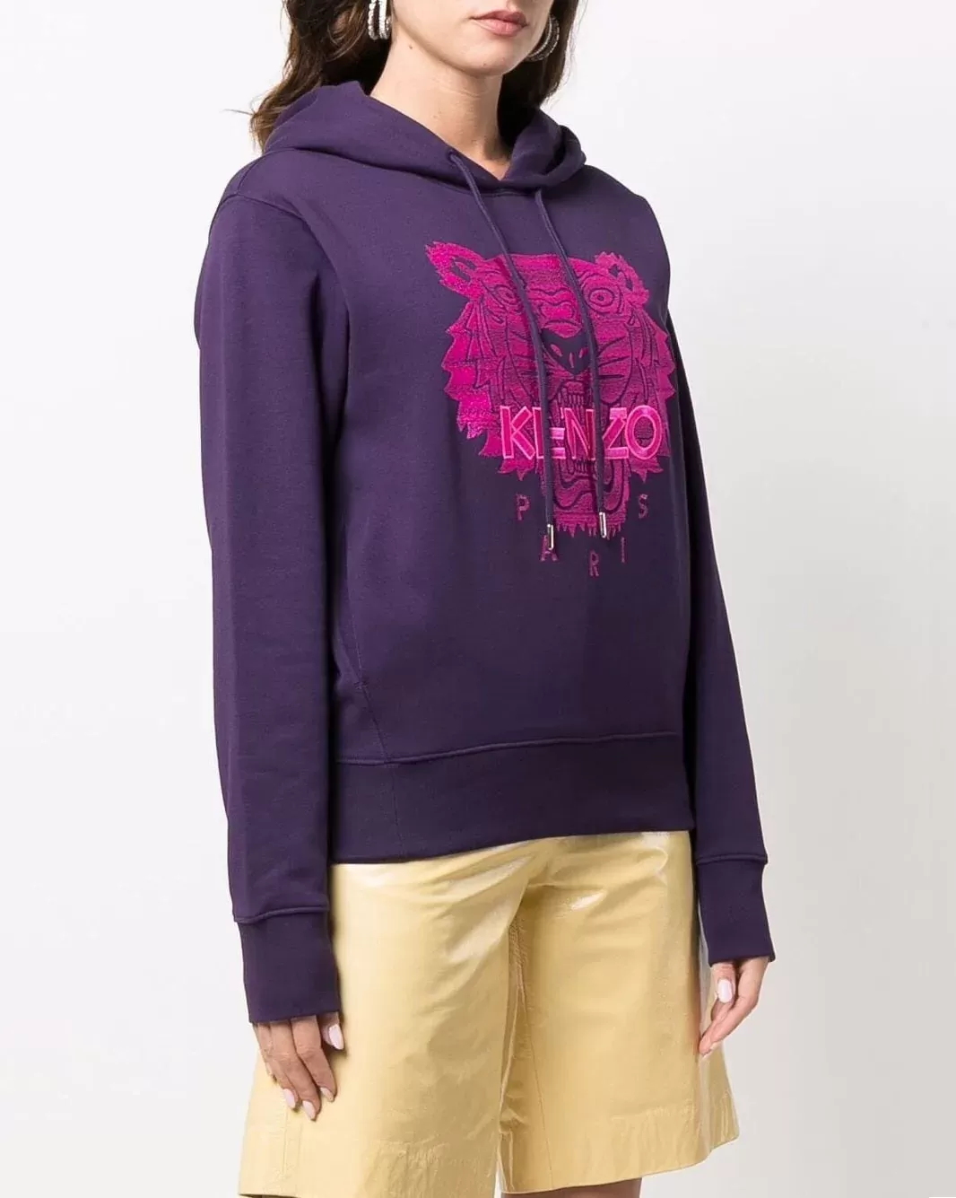 Kenzo Tiger-Logo Print Hoodie Sweatshirt