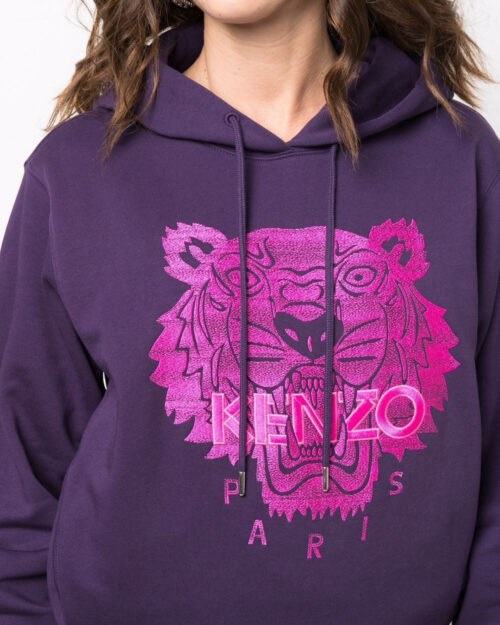 Kenzo Tiger-Logo Print Hoodie Sweatshirt