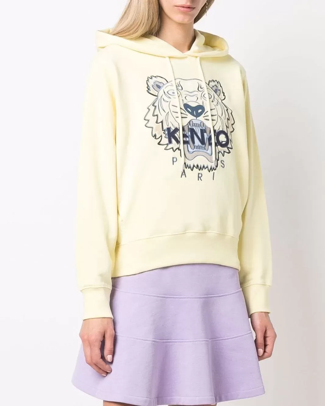 Kenzo Logo-Embroidered Cotton Hoodie