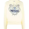 Kenzo Logo-Embroidered Cotton Hoodie