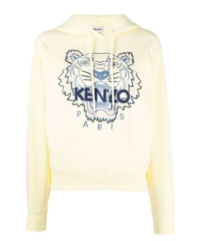Kenzo Logo-Embroidered Cotton Hoodie