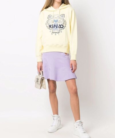 Kenzo Logo-Embroidered Cotton Hoodie