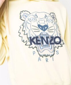 Kenzo Logo-Embroidered Cotton Hoodie
