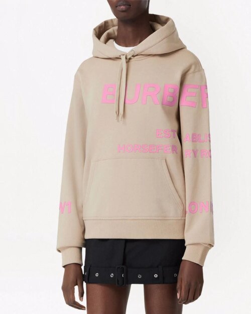 Burberry Women's Horseferry Print Cotton Oversized Hoodie