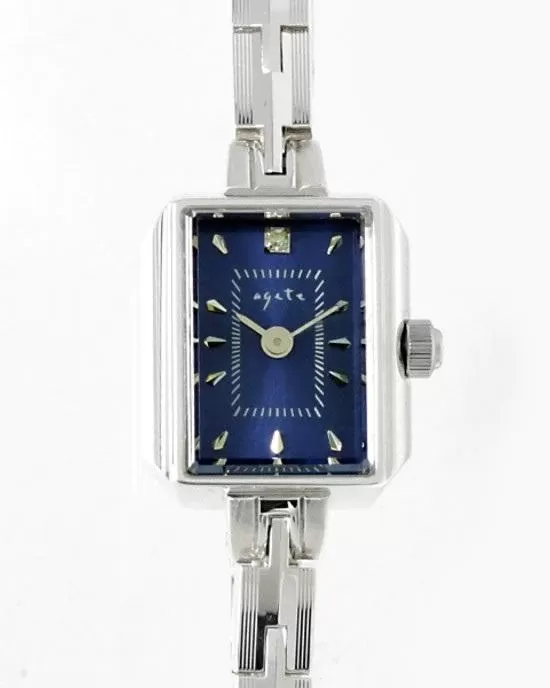 Agete Square Face Jewelry Watch [AGETE 15SV2 Watch]