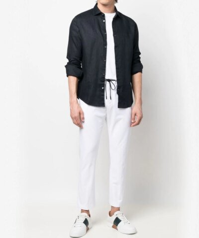 Emporio Armani Linen Long-Sleeve Shirt