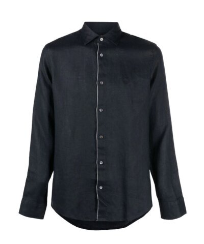 Emporio Armani Linen Long-Sleeve Shirt