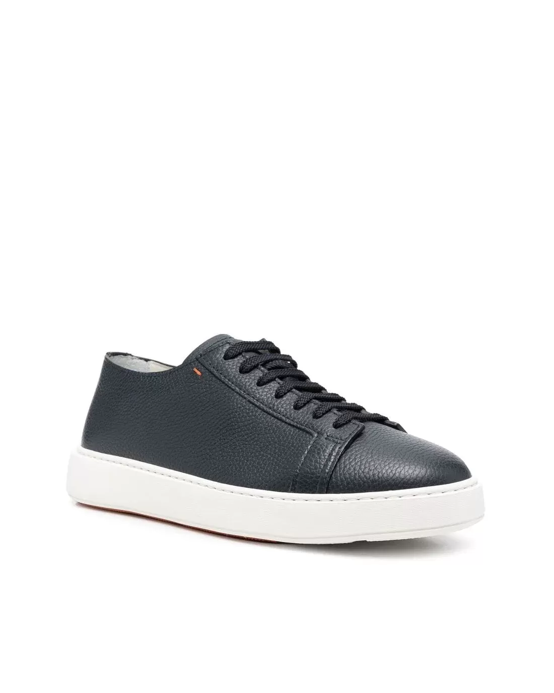 Santoni Men's Blue Lace-Up Low-Top Sneakers