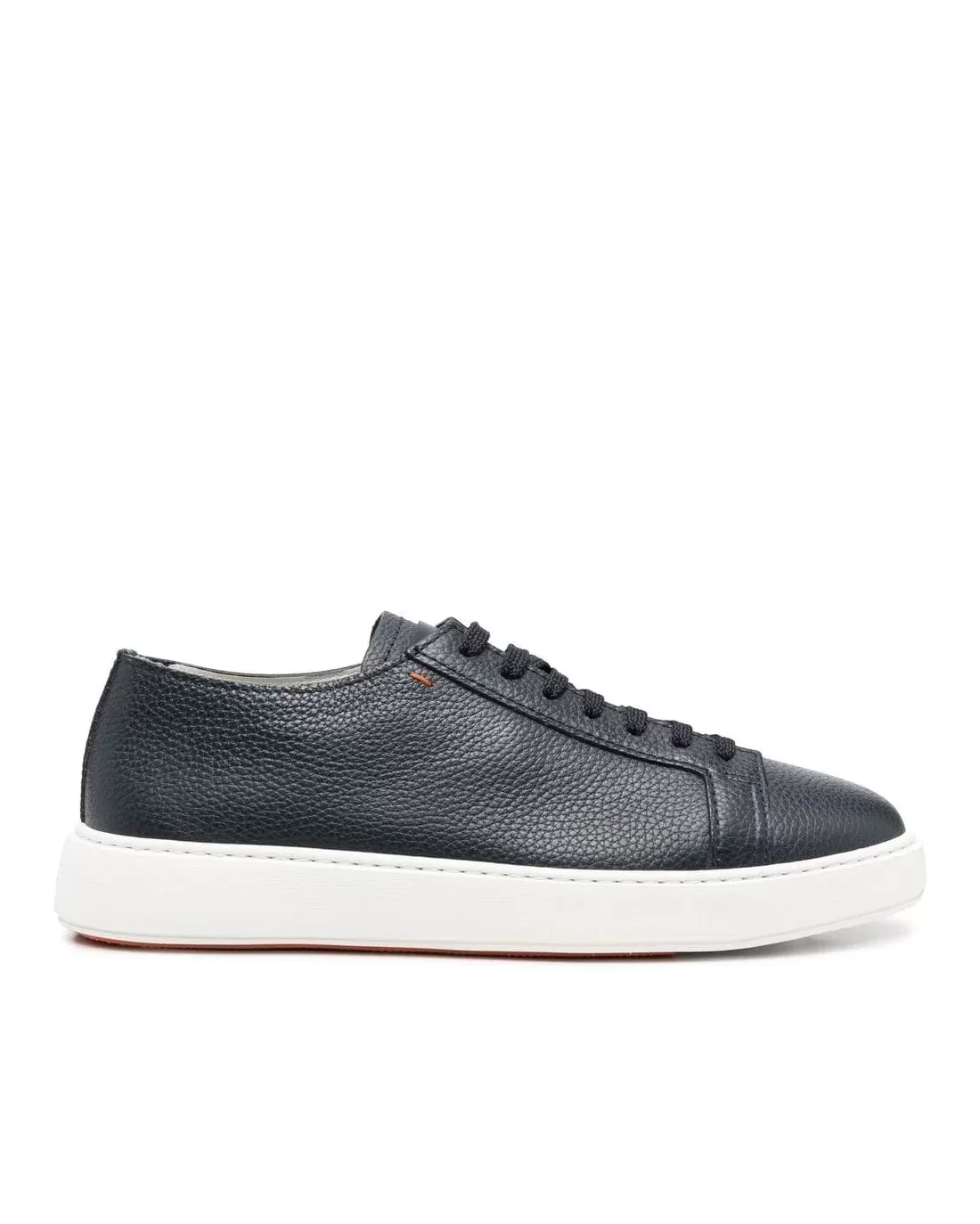 Santoni Men's Blue Lace-Up Low-Top Sneakers