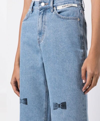 Kimhekim High-Rise Straight-Leg Jeans