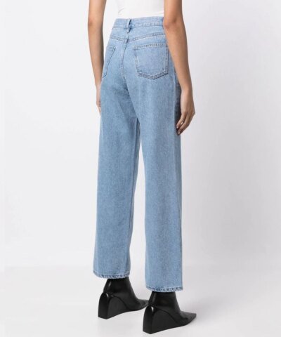 Kimhekim High-Rise Straight-Leg Jeans