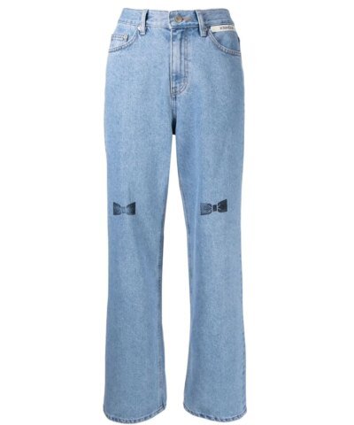Kimhekim High-Rise Straight-Leg Jeans