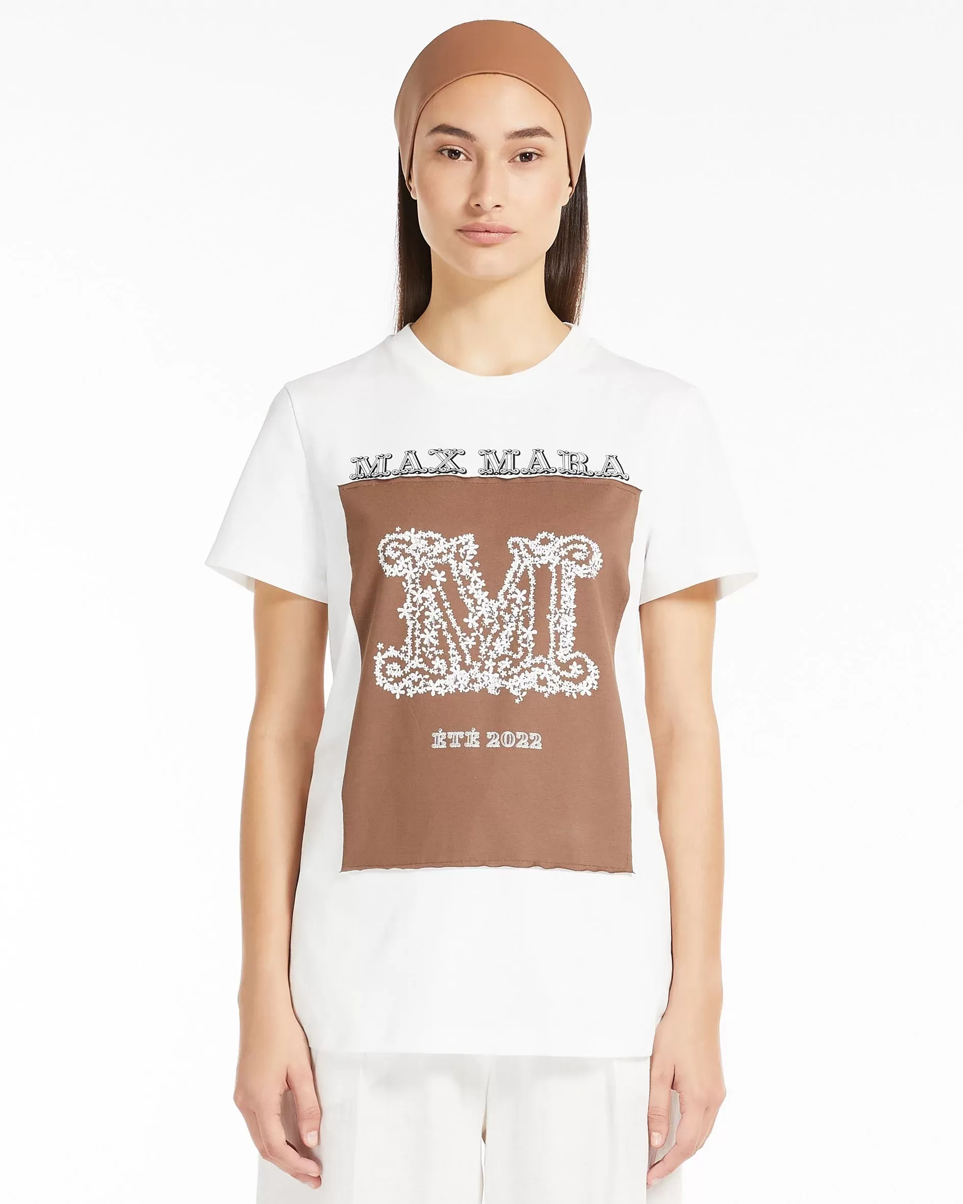 Max Mara Logo Printed Crewneck T-Shirt